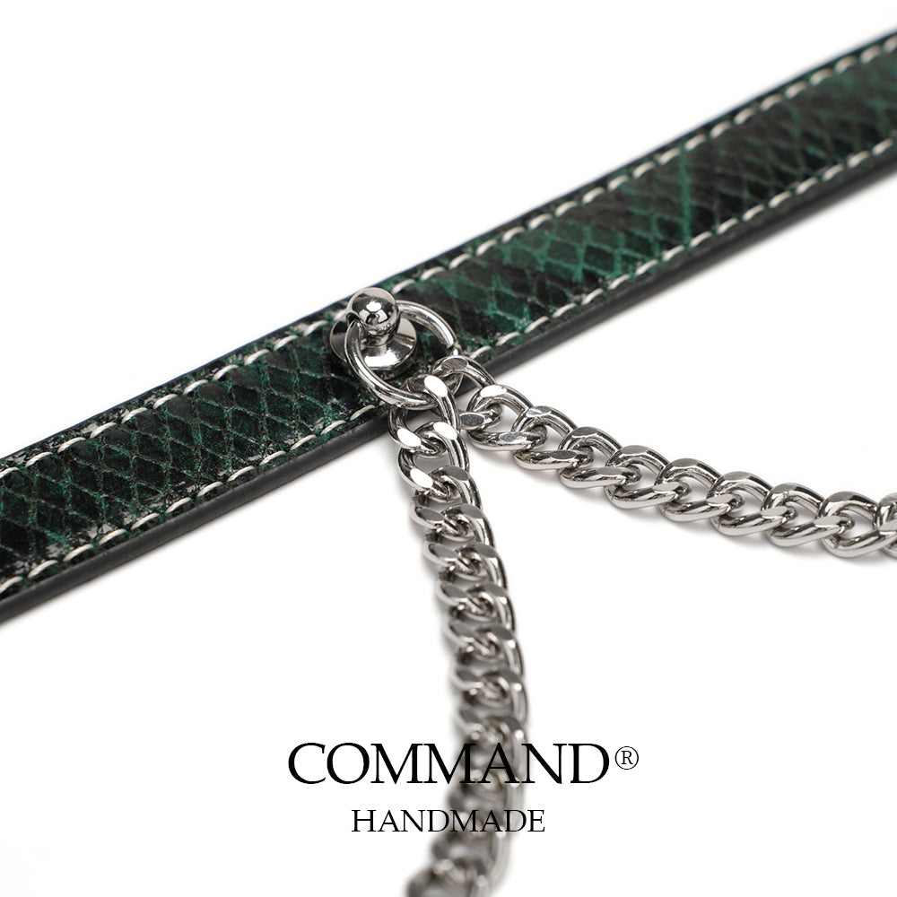 Echo Double Chain Green Choker