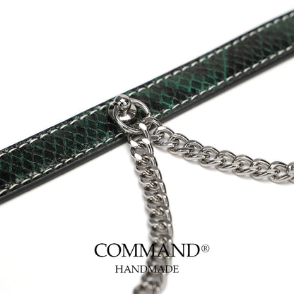 Echo Double Chain Green Choker