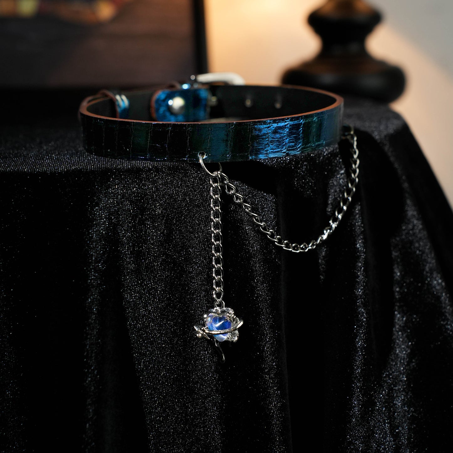 Thalassa Blue chain collar