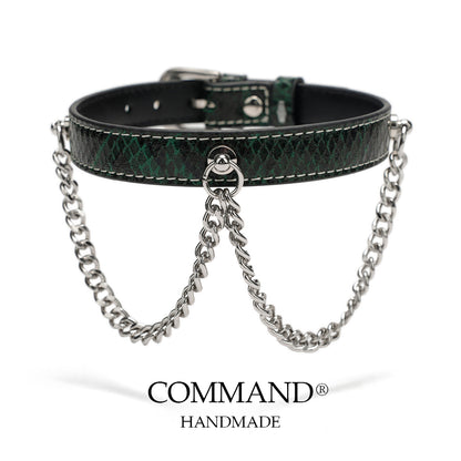 Echo Double Chain Green Choker