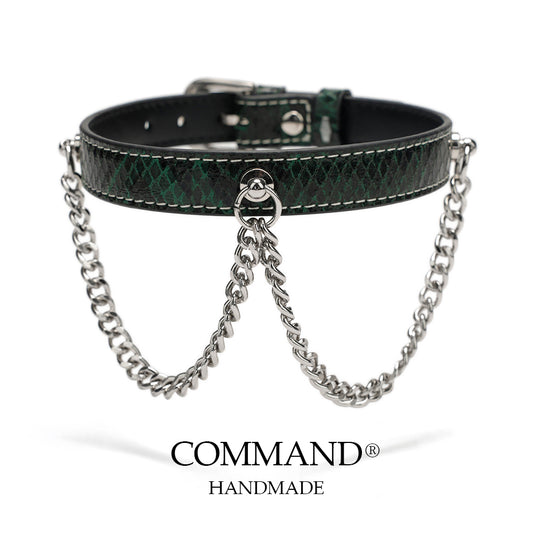 Echo Double Chain Green Choker