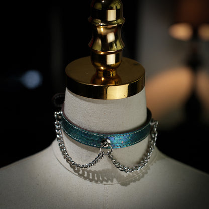 Echo Double Chain Green Choker