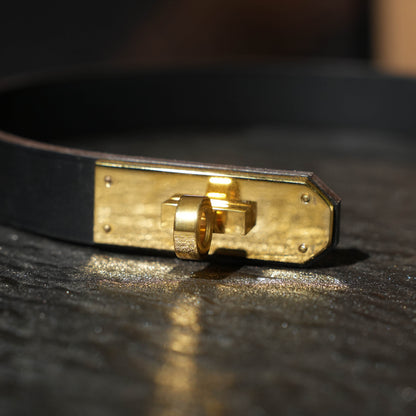 Cronus Black Kelly Buckle Collar