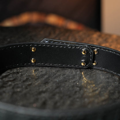 Crius Black Gold Kelly Buckle Collar