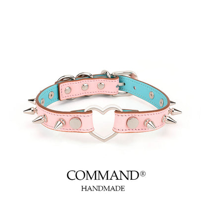 Love On Thorns Punk Choker With Heart