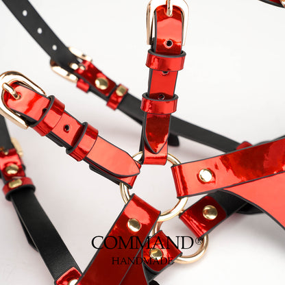 Jester Queen of Spades Harness Corset