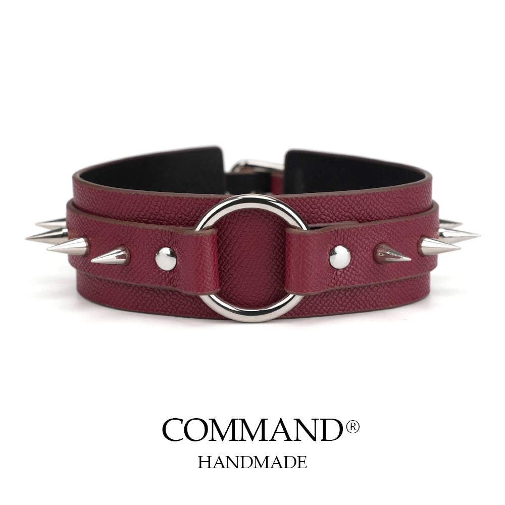 Buzzcocks Classic Black / Red Punk Choker with O Ring