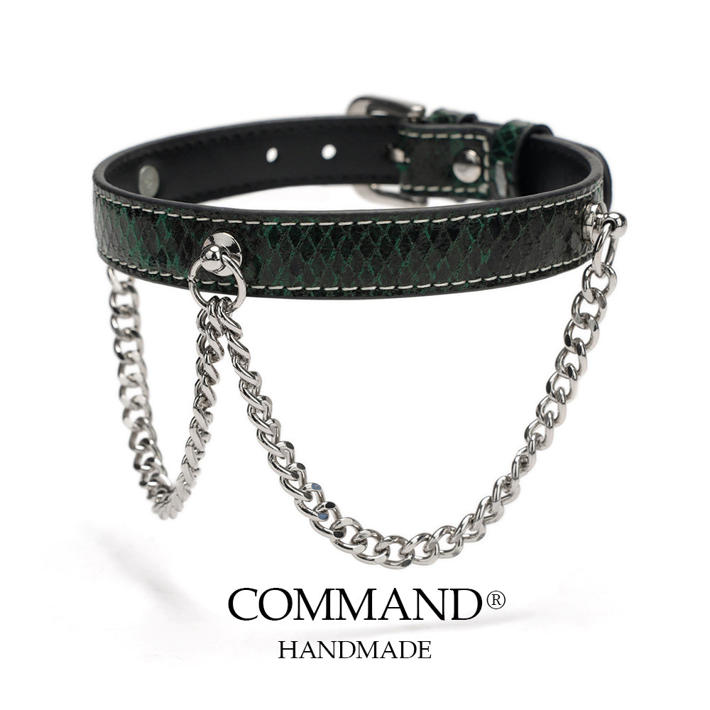Echo Double Chain Green Choker