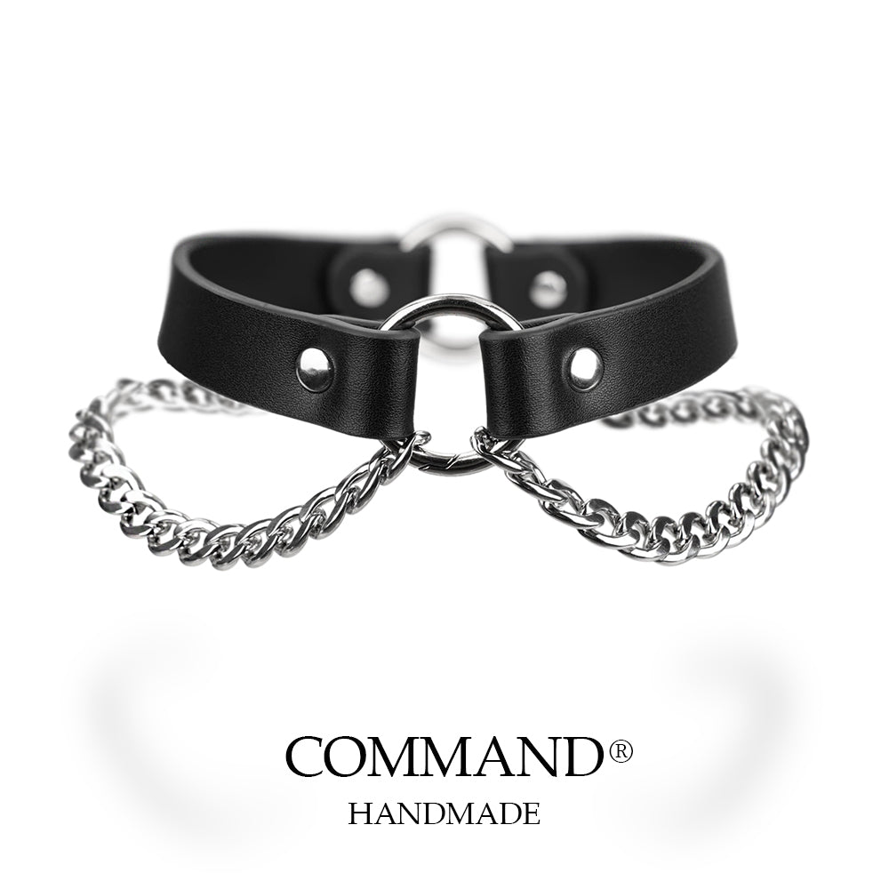 Muses Double Chain Choker with O Ring