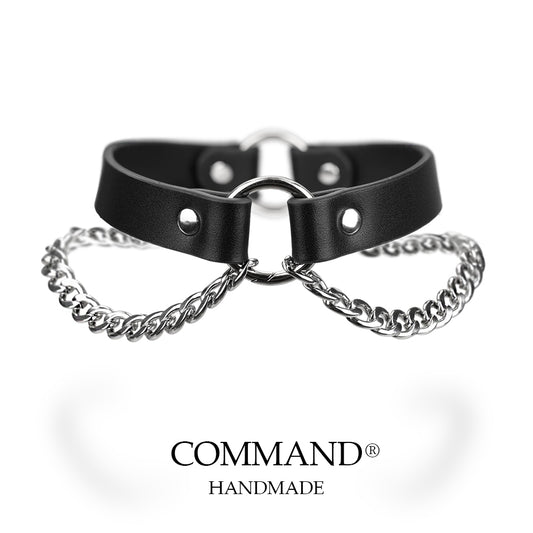 Muses Double Chain Choker with O Ring