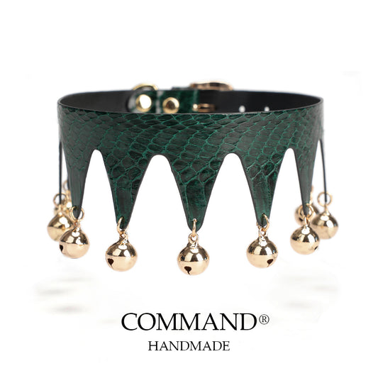 Jester’s Shatter Triangle Choker with Bell_Snake