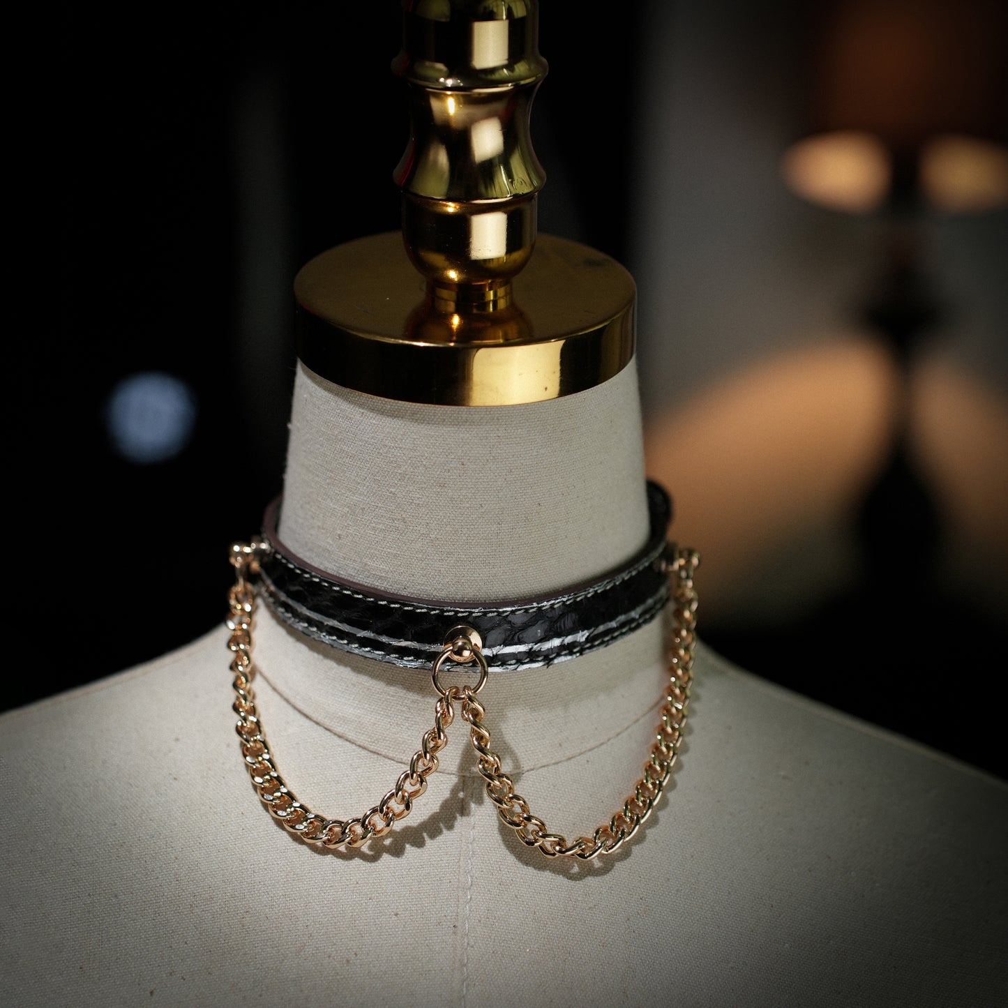 Echo Double Chain Green Choker