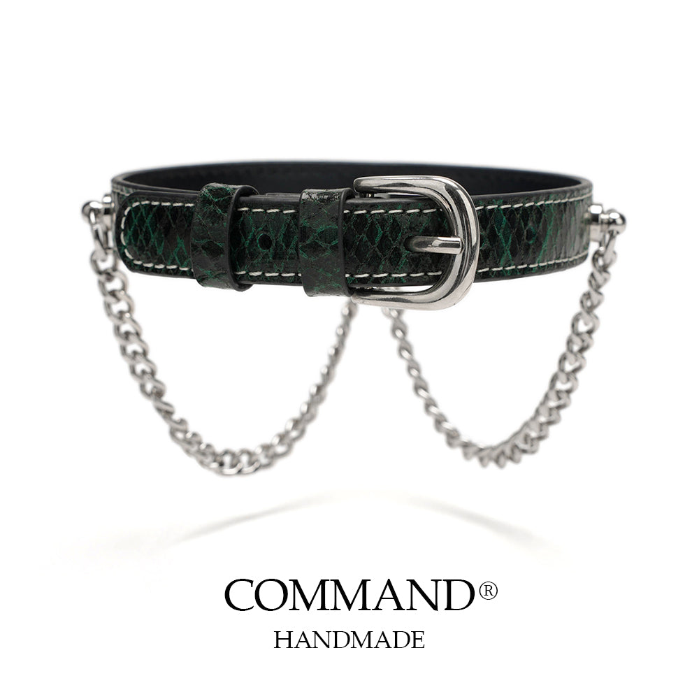 Echo Double Chain Green Choker