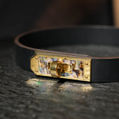 Cronus Black Kelly Buckle Collar