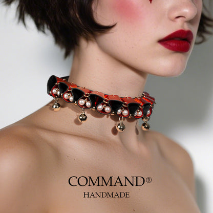 Jesterlet Radiant Pearl Jingle Ruffle Choker