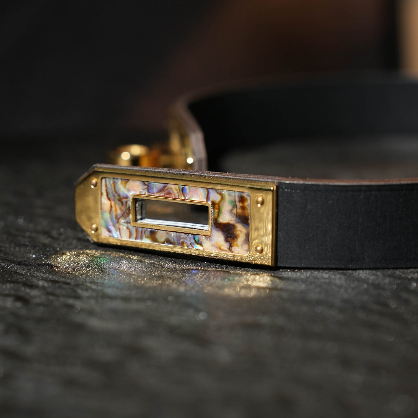 Cronus Black Kelly Buckle Collar
