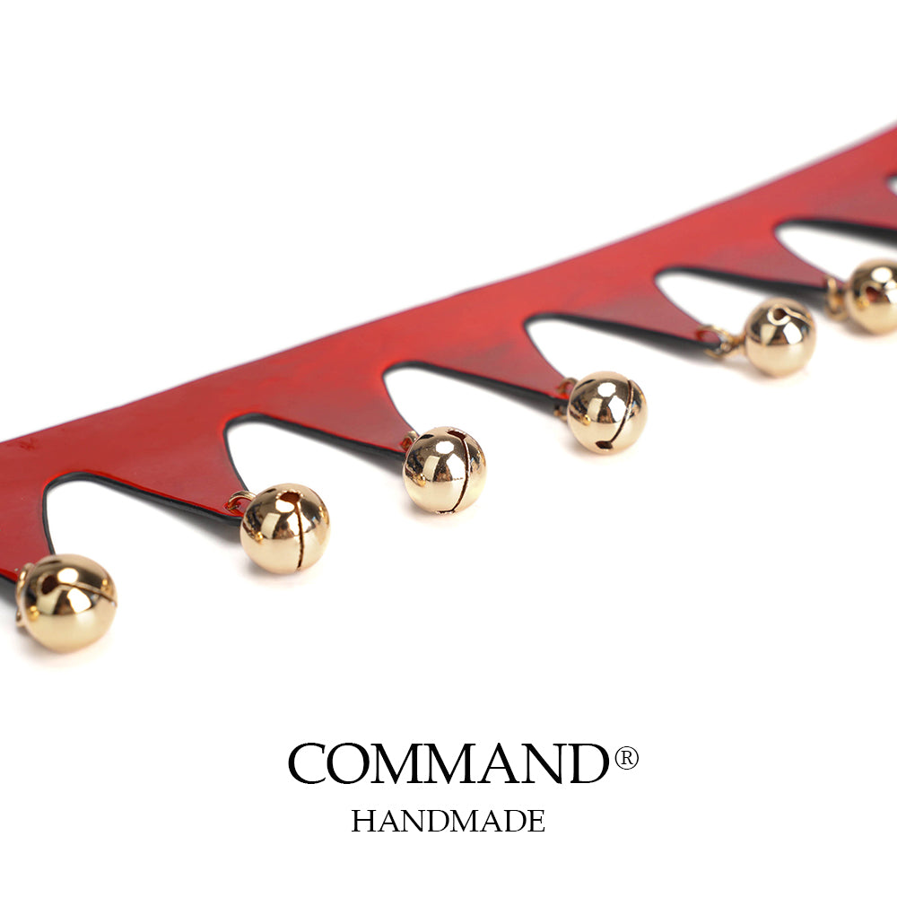 Jester’s Shatter Triangle Choker with Bell