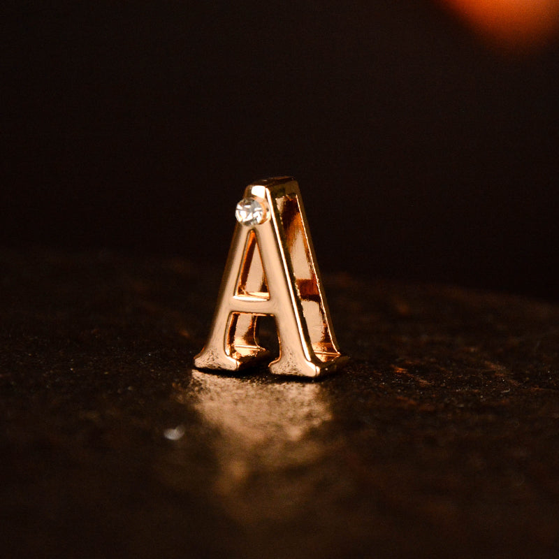 Gold Diamond Letter Pendant (single buy no delivery)