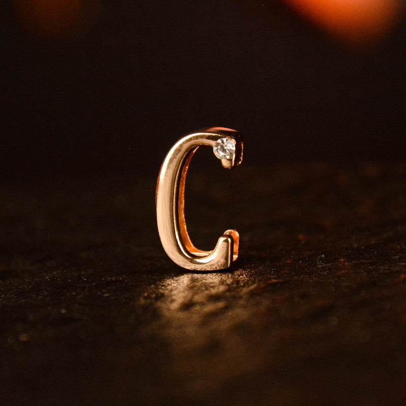 Gold Diamond Letter Pendant (single buy no delivery)
