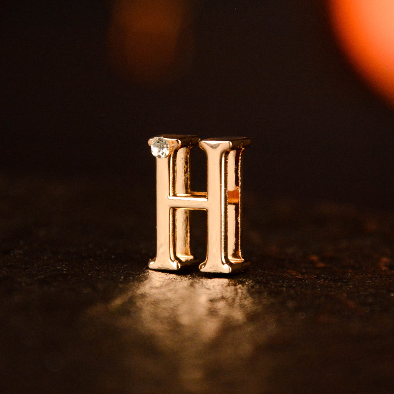 Gold Diamond Letter Pendant (single buy no delivery)