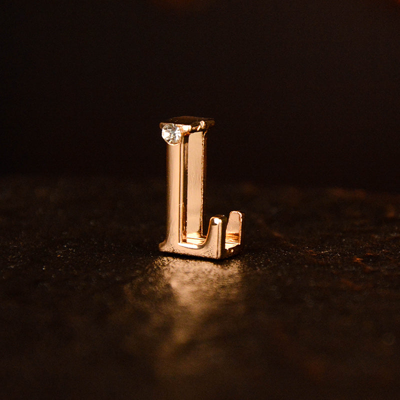 Gold Diamond Letter Pendant (single buy no delivery)