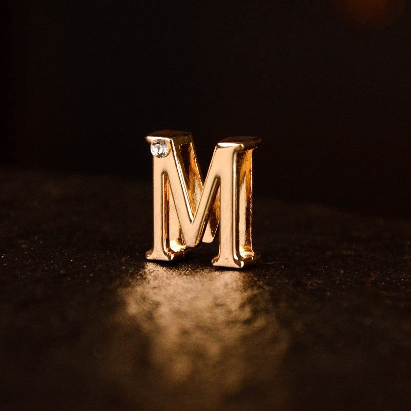Gold Diamond Letter Pendant (single buy no delivery)
