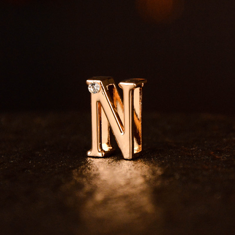 Gold Diamond Letter Pendant (single buy no delivery)