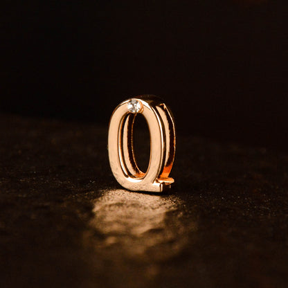 Gold Diamond Letter Pendant (single buy no delivery)