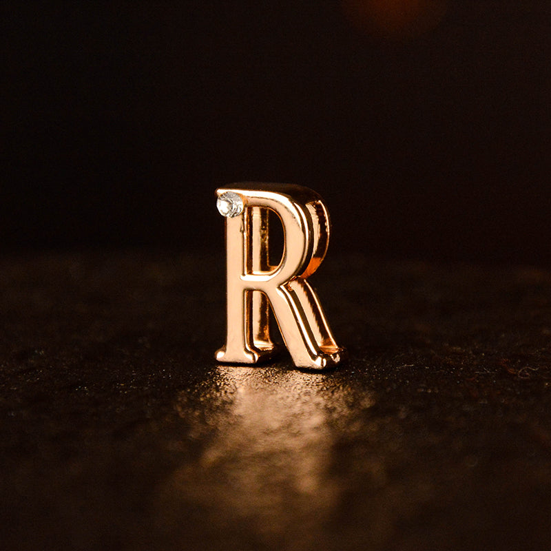Gold Diamond Letter Pendant (single buy no delivery)