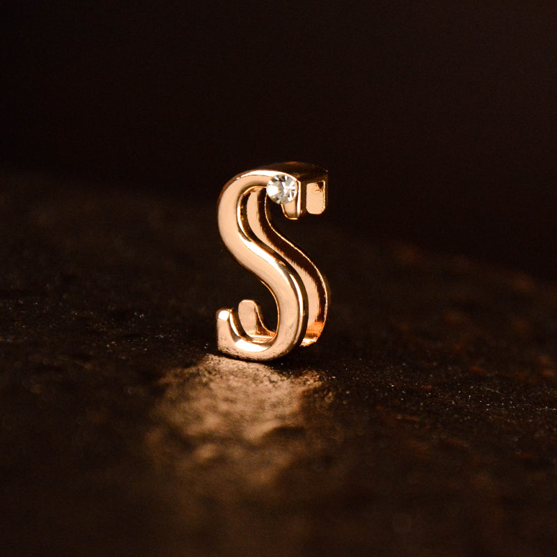 Gold Diamond Letter Pendant (single buy no delivery)