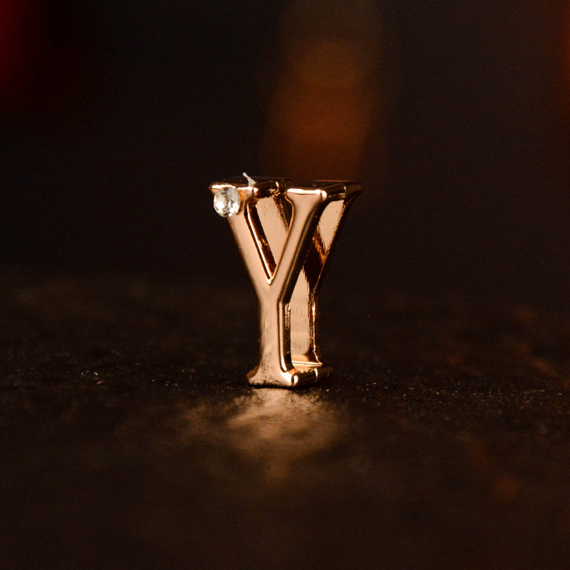 Gold Diamond Letter Pendant (single buy no delivery)