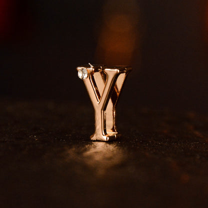 Gold Diamond Letter Pendant (single buy no delivery)