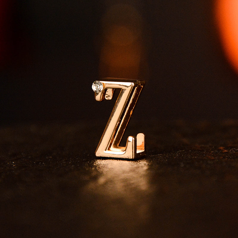 Gold Diamond Letter Pendant (single buy no delivery)