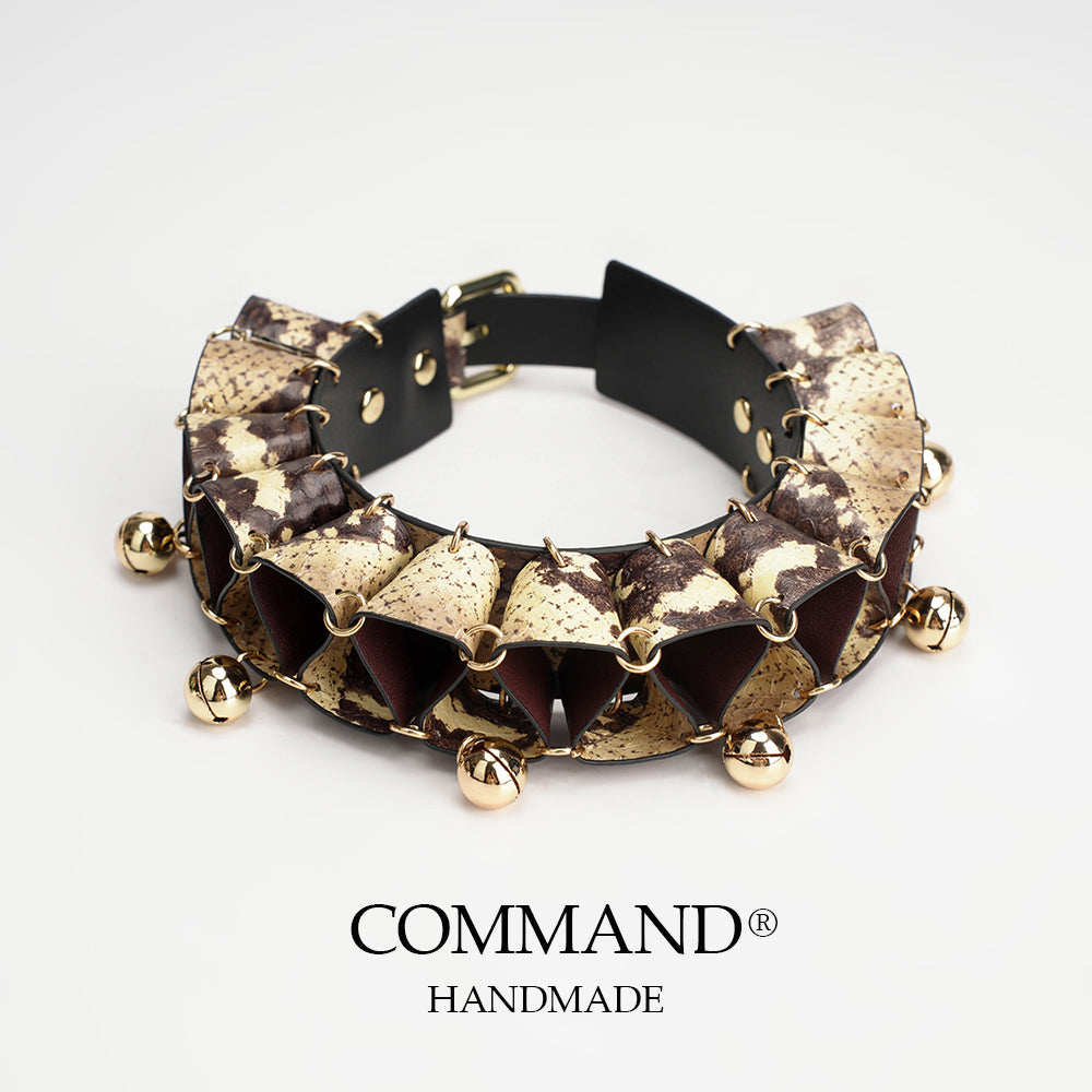Jester Artisanal Layered Bell Ruffled Choker