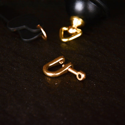 Silent Bell Round Bell With Bone Tag