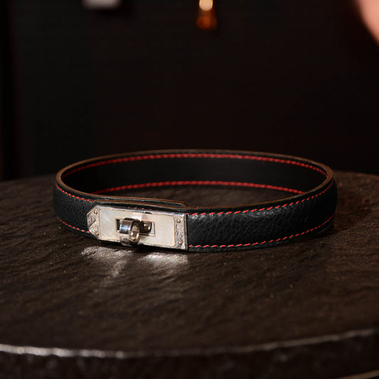 Gaia Black Stitched Choker