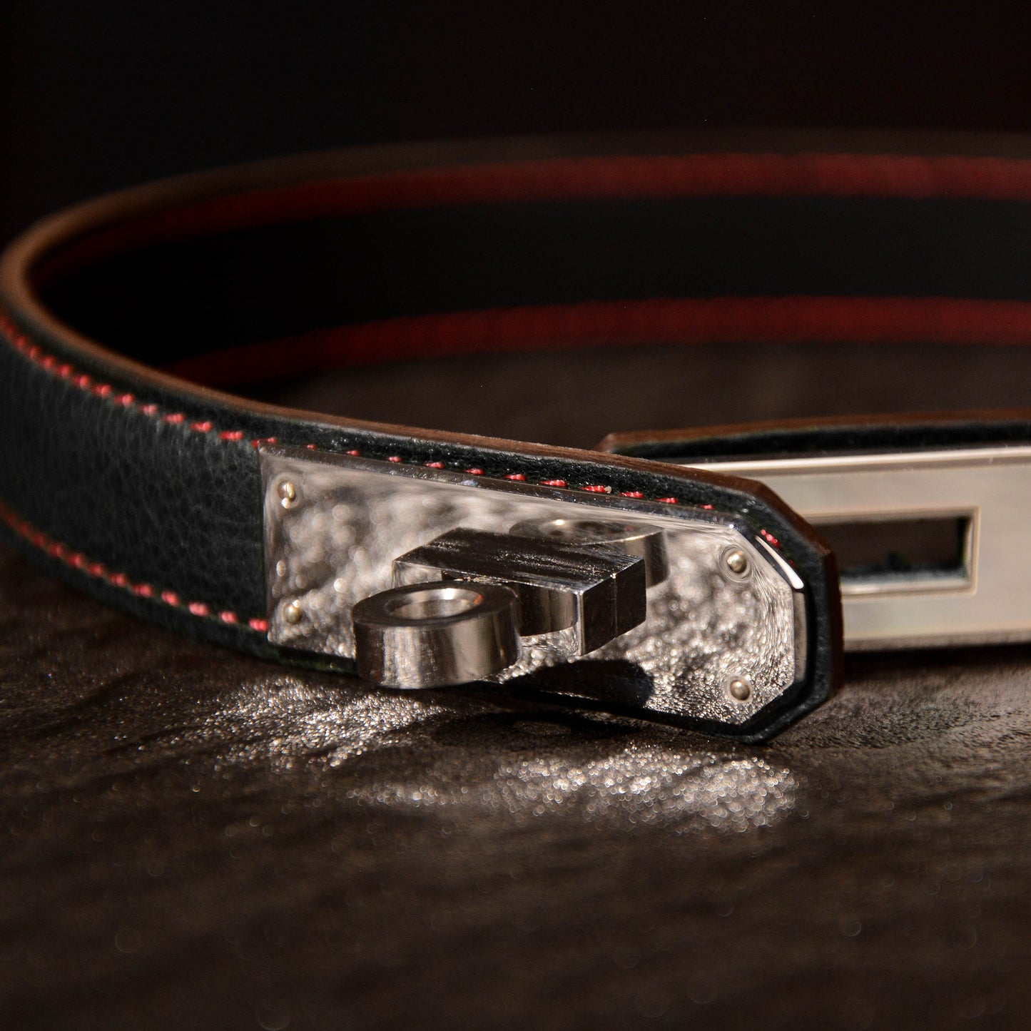 Gaia Black Stitched Choker