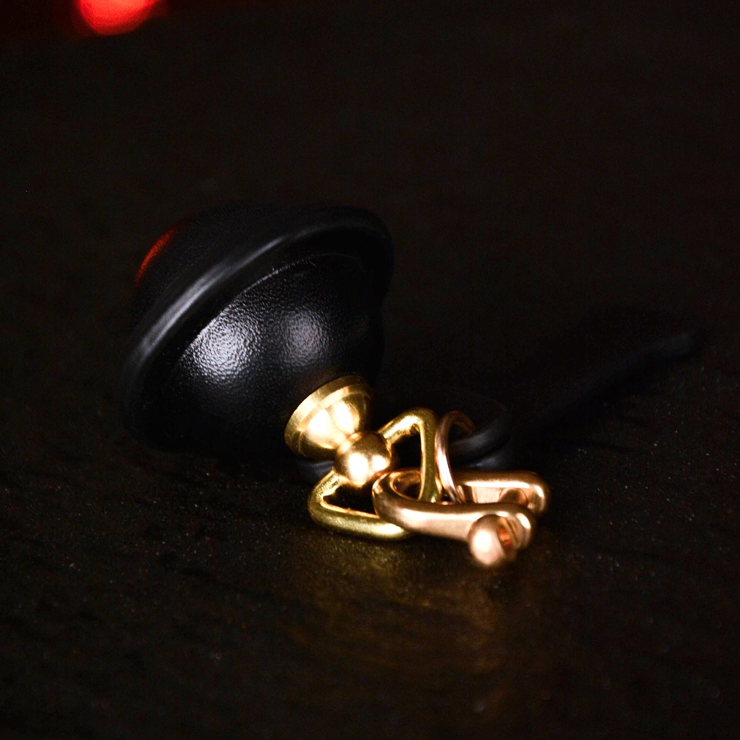 Silent Bell Round Bell With Bone Tag