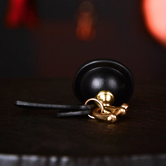 Silent Bell Round Bell With Bone Tag
